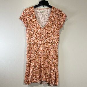 Miranda Lambert IDYLLWIND Women’s Small Orange & White Floral Pocketed Sundress
